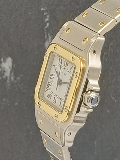 Acquista Cartier Santos Lady acciaio/oro giallo