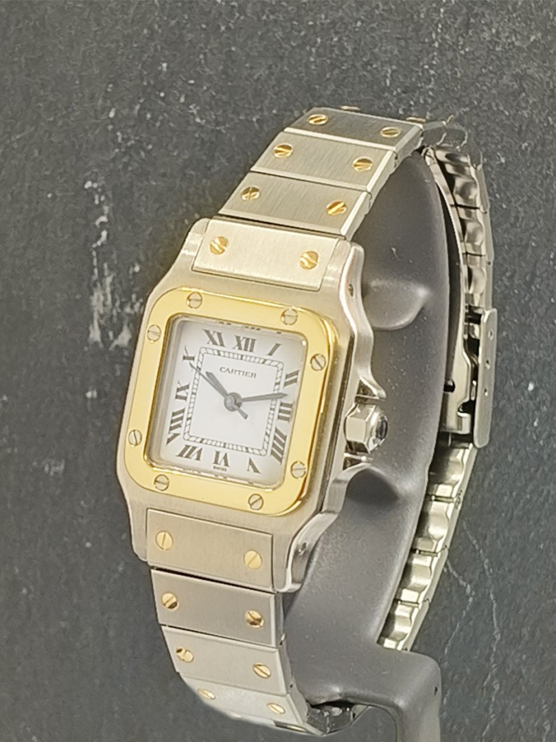 Acquista Cartier Santos Lady acciaio/oro giallo
