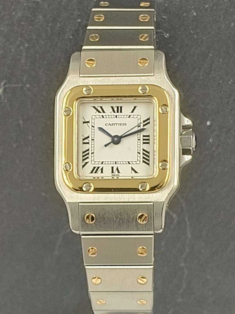 Acquista Cartier Santos Lady acciaio/oro giallo