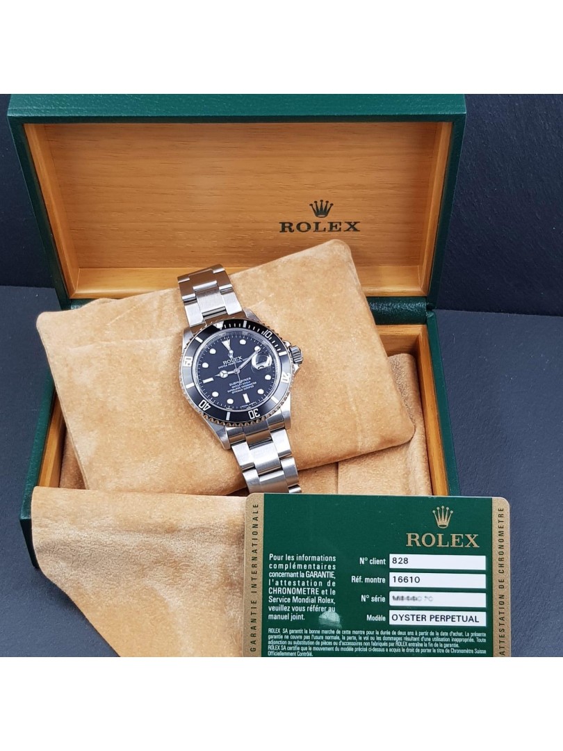 Buy Rolex Submariner - SEL - no holes - RRR - card - Ref. 16610