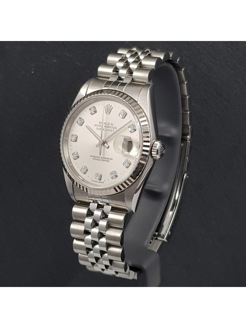 Acquista Rolex Datejust - diamanti - Ref. 16234