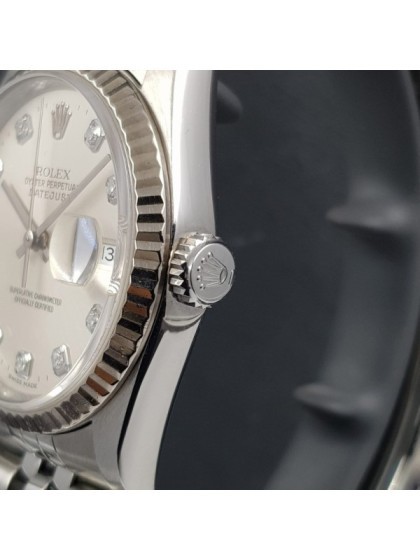 Acquista Rolex Datejust - diamanti - Ref. 16234