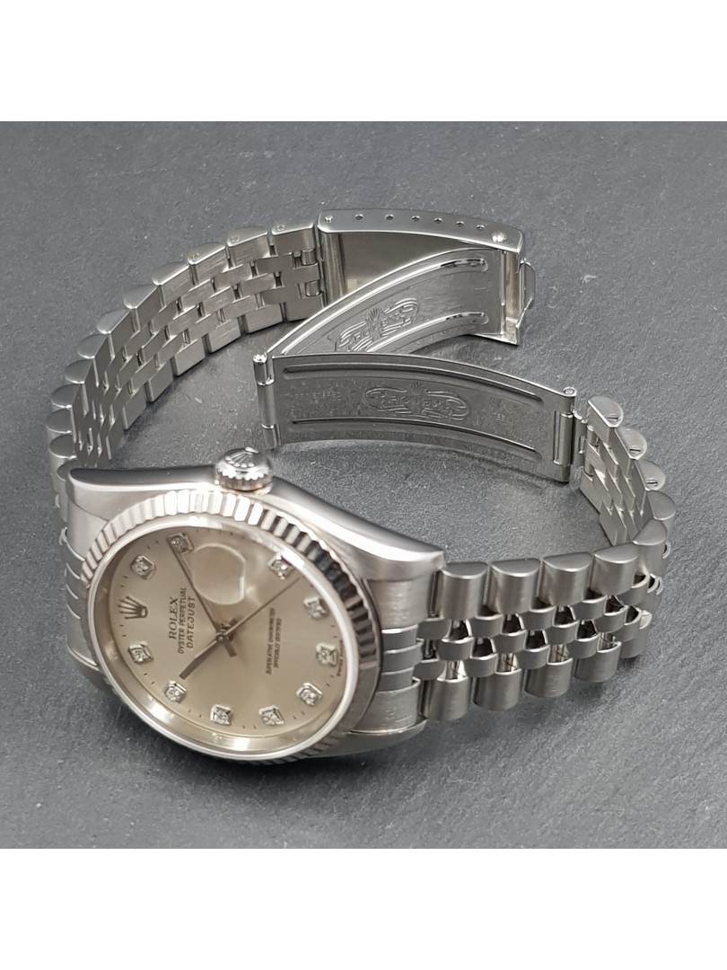 Acquista Rolex Datejust - diamanti - Ref. 16234