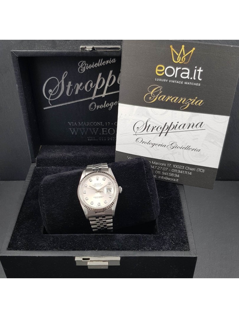 Acquista Rolex Datejust - diamanti - Ref. 16234