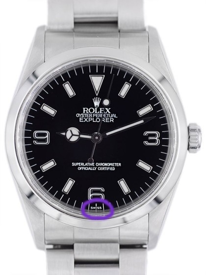 Buy Rolex Explorer - "only swiss" - Ref. 14270 on eOra.it